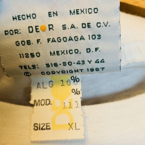 Vtg 80's Poco Loco Club Sam Scuba Mazatlan "I Love Going‎ Down" Graphic T Shirt - Picture 7 of 8